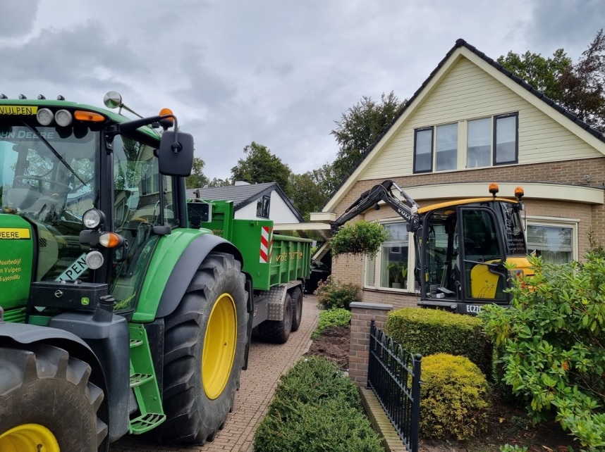 Mini loonwerk voor beperkte ruimte of toegankelijkheid van uw tuin
